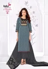 Niharika Vol 6 By Kala Cotton Ajrak Printed Kurti With Bottom Dupatta 